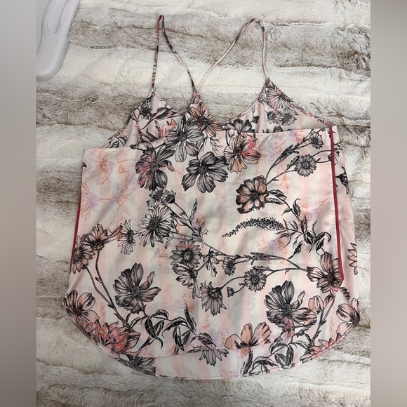 VICTORIA’S SECRET pink floral pajama pj sleep set M/S - Picture 2 of 6